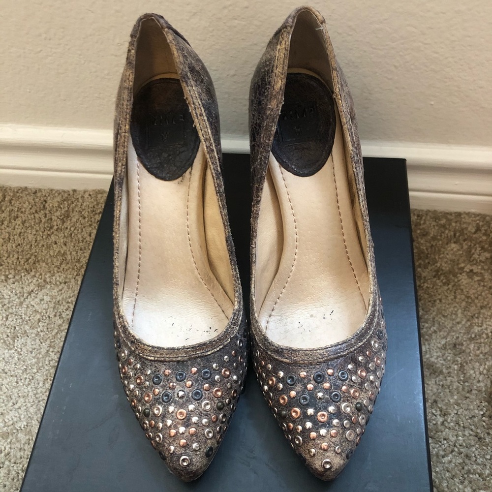 Frye Regina Studded Pump Heels